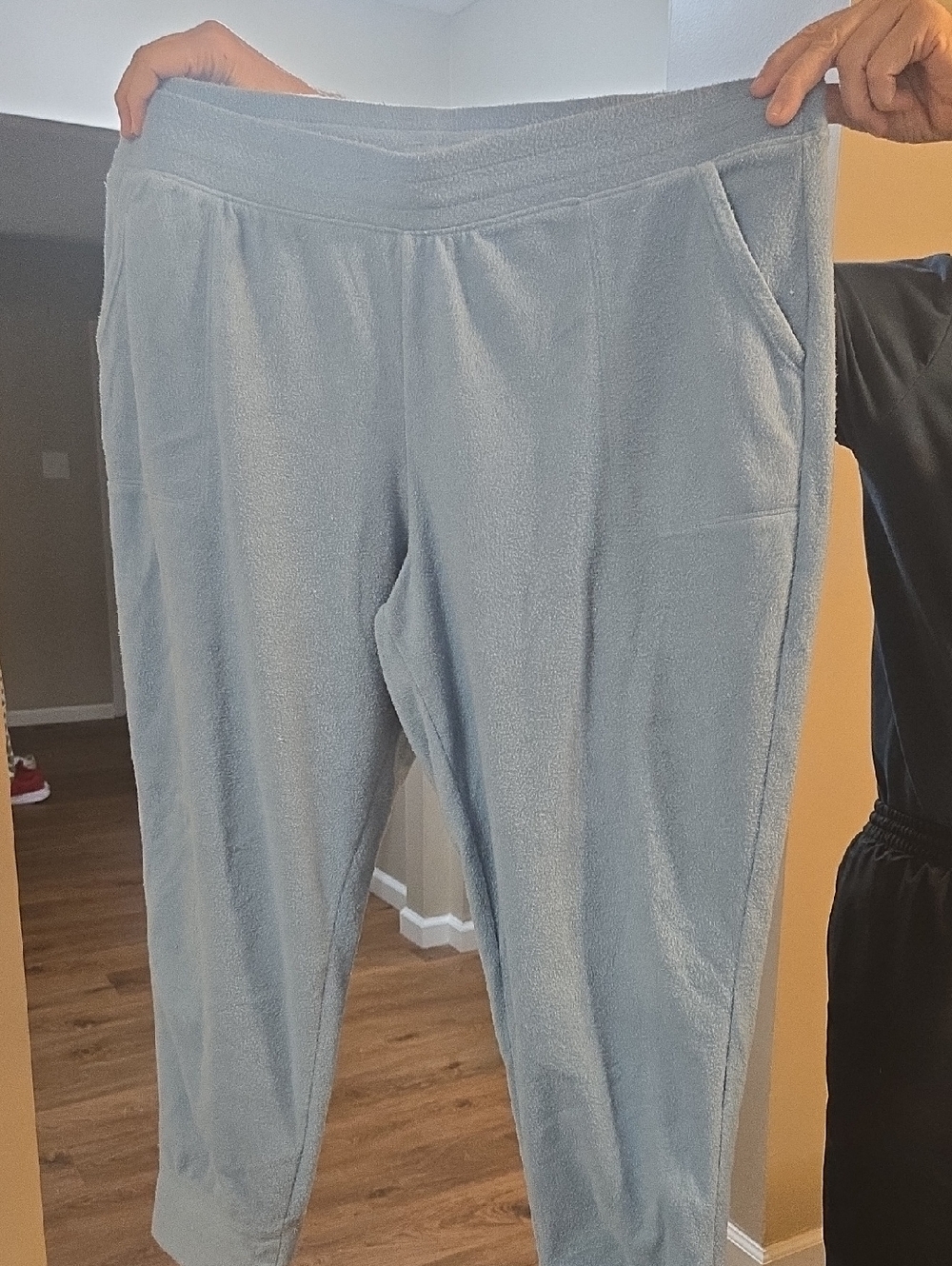 GAIAM Light Blue Cozy Fleece Jogger Pants